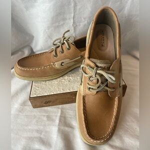 Sperry Women's Top-Sider Boat Shoe Tan Leather Sz 9